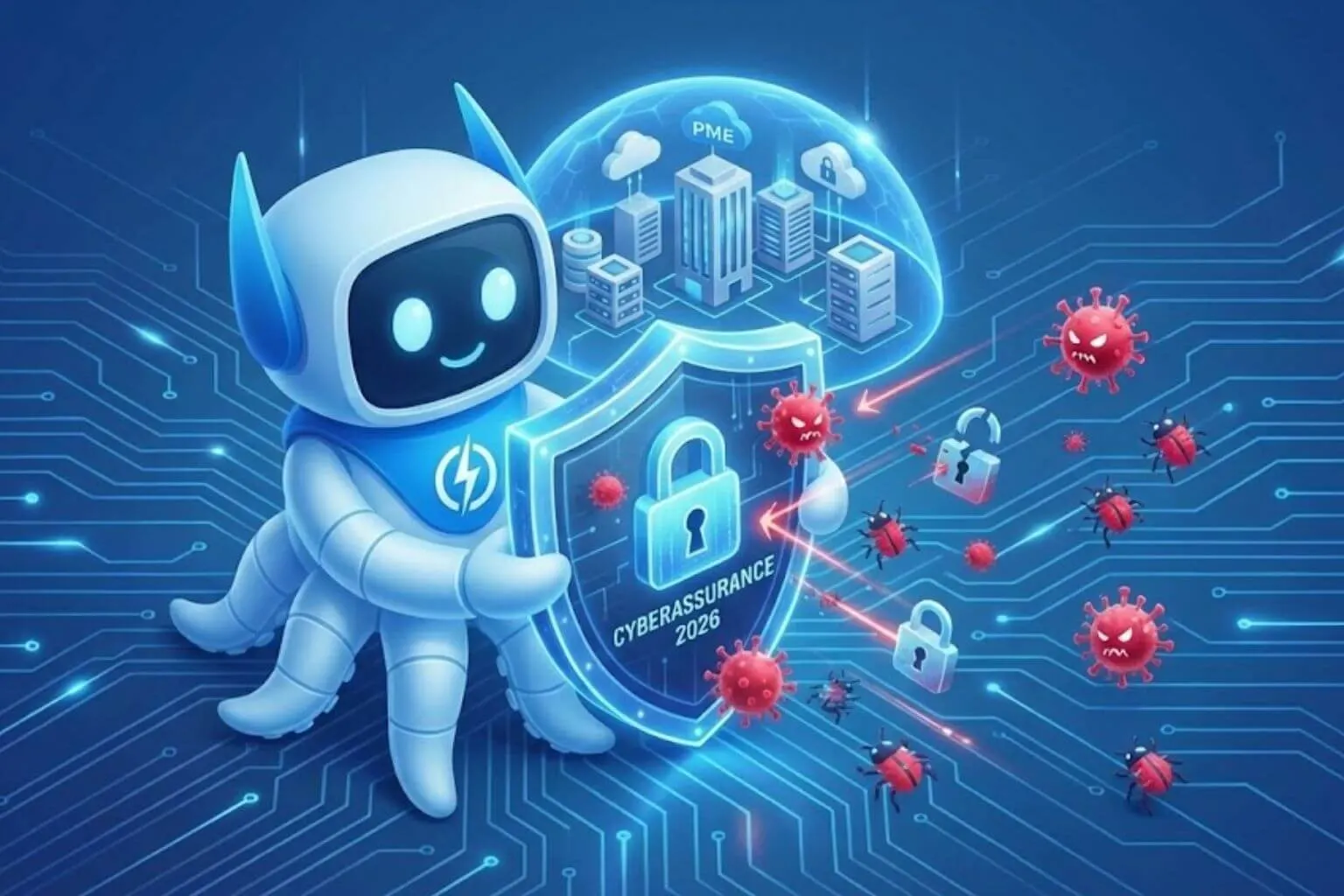 Octobot POWERiti protège le système d’information d’une PME avec un bouclier « cyberassurance 2026 » face à des virus et des menaces
