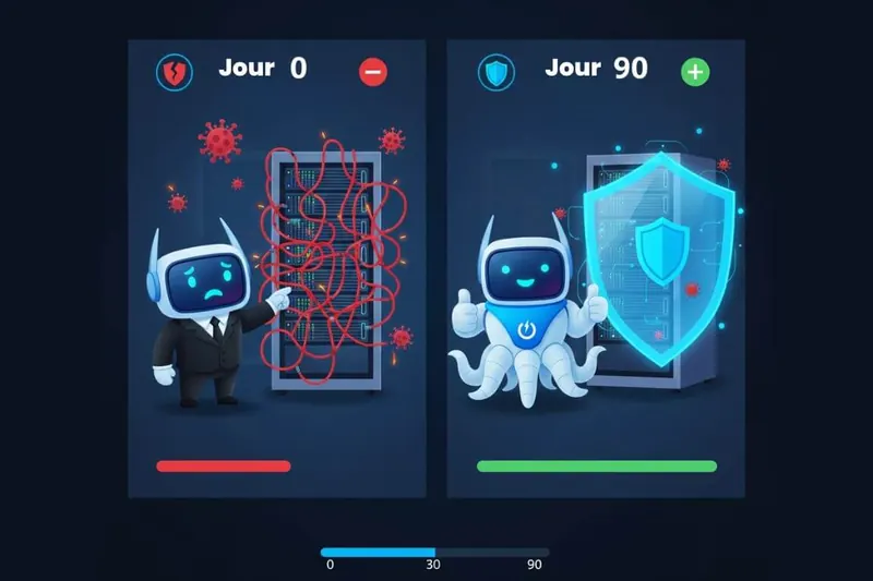 Illustration : Plan 90 jours : sécuriser un parc informatique sans tout refondre