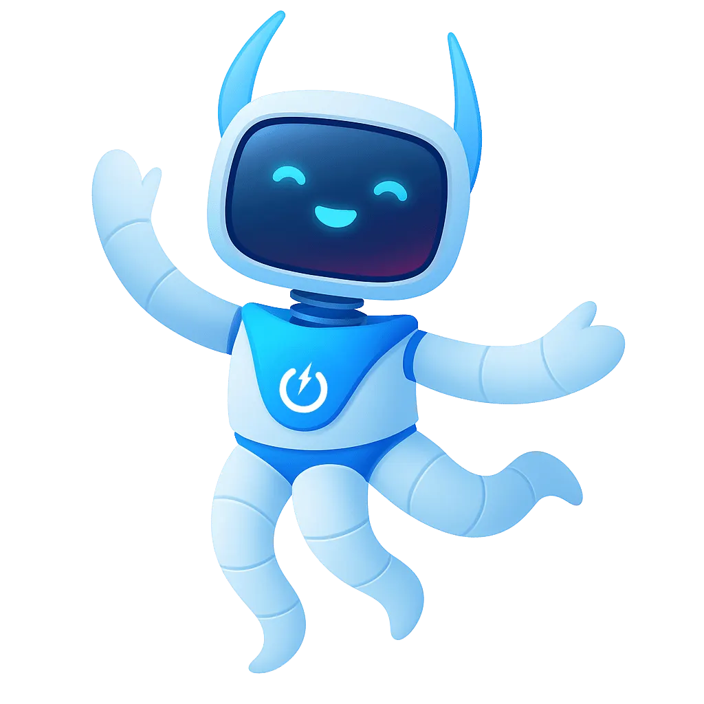 Octo Dance, mascotte POWERiti équipements informatiques