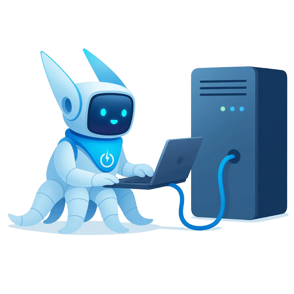 Octo Server, mascotte POWERiti Microsoft 365