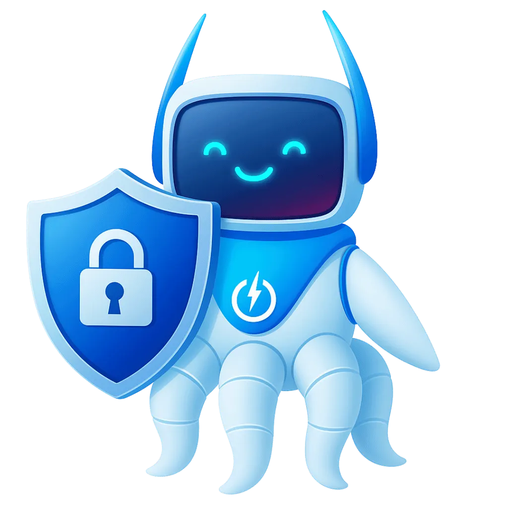 Octo Shield, mascotte POWERiti cybersécurité