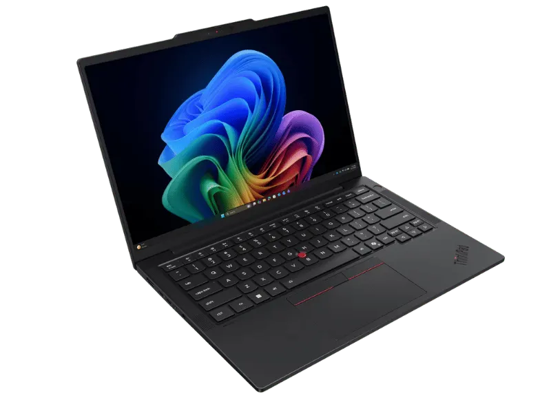 Lenovo ThinkPad T14s Gen 7 ouvert, trois-quarts