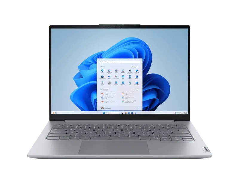 ThinkBook 14 G8 de face, écran WUXGA