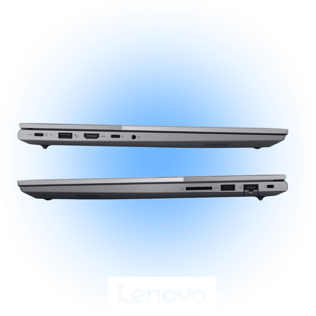 Profils du PC portable : ports USB-C, USB-A, HDMI, RJ-45